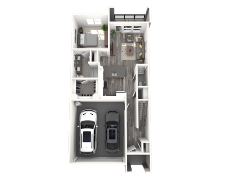 Floor plan for 3 beds, 3 baths, 1874 sqft